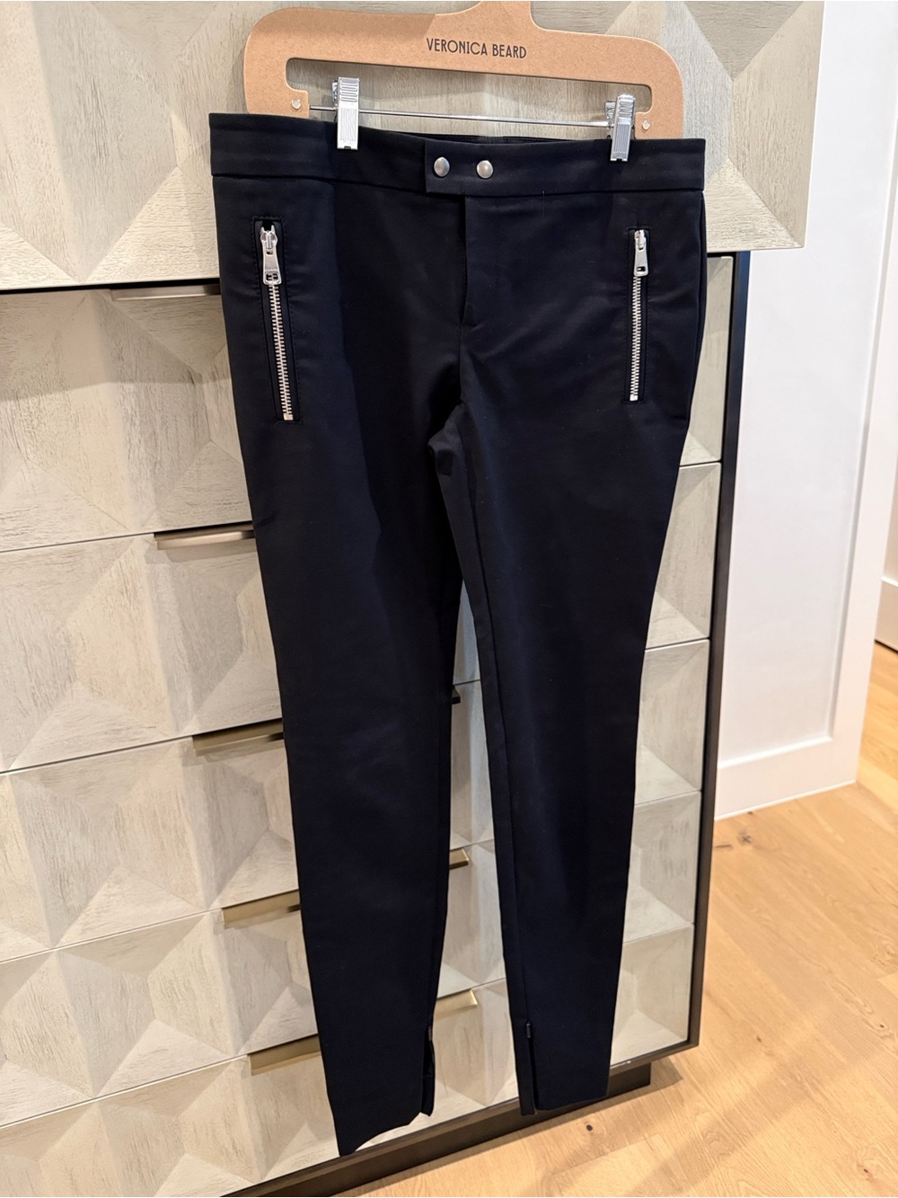 Gucci Black Slim Zip-Detail Pants